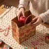 Party Favor Containers 12PCS Christmas Paper Gift Bags, Sturdy Festive Goodie Bags with Handle, Decorative Packaging for Holiday Presents And