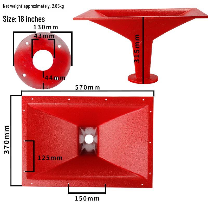 12, 15, 18-inch Tweeter Dynamic Horn Tube for KTV Stage Sound System