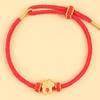 Blessing New Year Bracelet Wristband Red Rope Bracelet Horse Bead Bracelet  Spring Festival