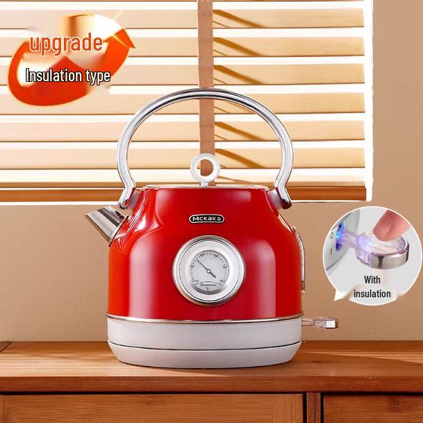 Mckaka Retro Electric Kettle - Integrated Insulation, Auto Constant Temperature Household Kettle