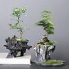 Chinesischer Stil Persönlichkeit Retro Kreativ Bambus Harz Blumentopf Innen Sukkulente Juni Schnee Topf Blumenbehälter