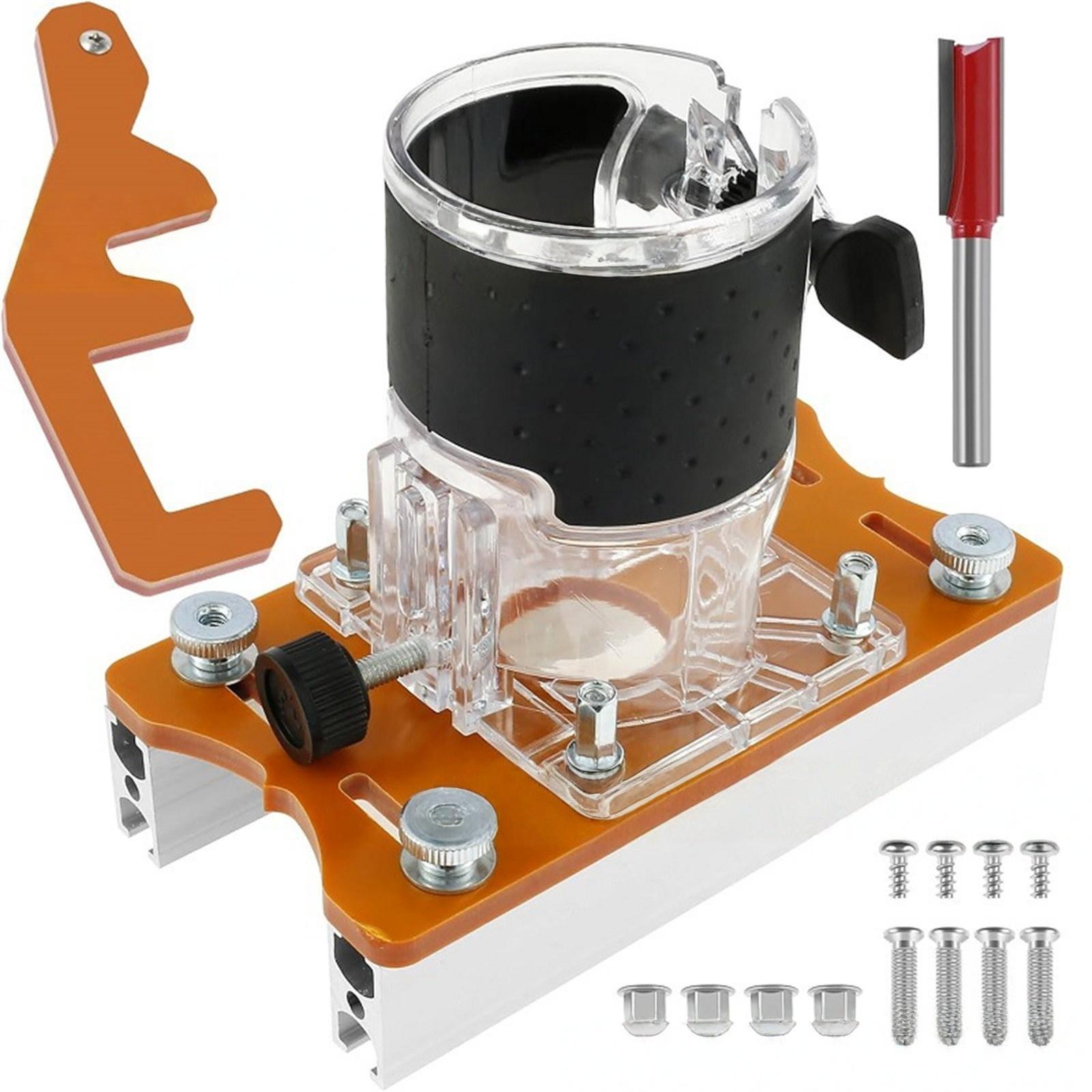 

Деревянная база для фрезера, 2 в 1, компактная, для фрезера по дереву, кронштейн для пазования фрезером для мебели для шкафов, подходит для внутреннего диаметра 65 мм one size оранжевый