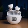 Lovely Heart Shape Wireless Earphones Earbuds With Modern Wireless Headphones And Comfortable Fit For Daily Use TE-I3