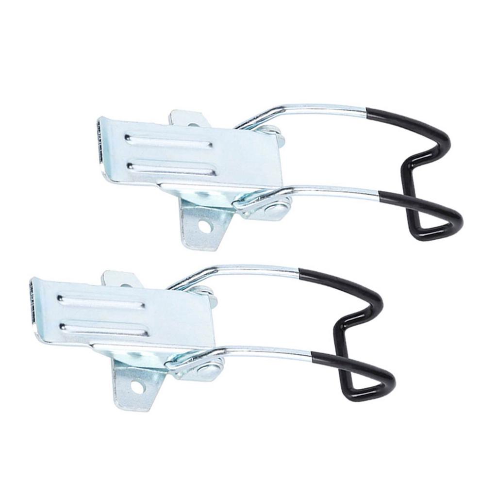 2Pcs Stainless Steel Latch Fasten Buckle Lock Casting Hinge Curved Industrial Vacuum Cleaner