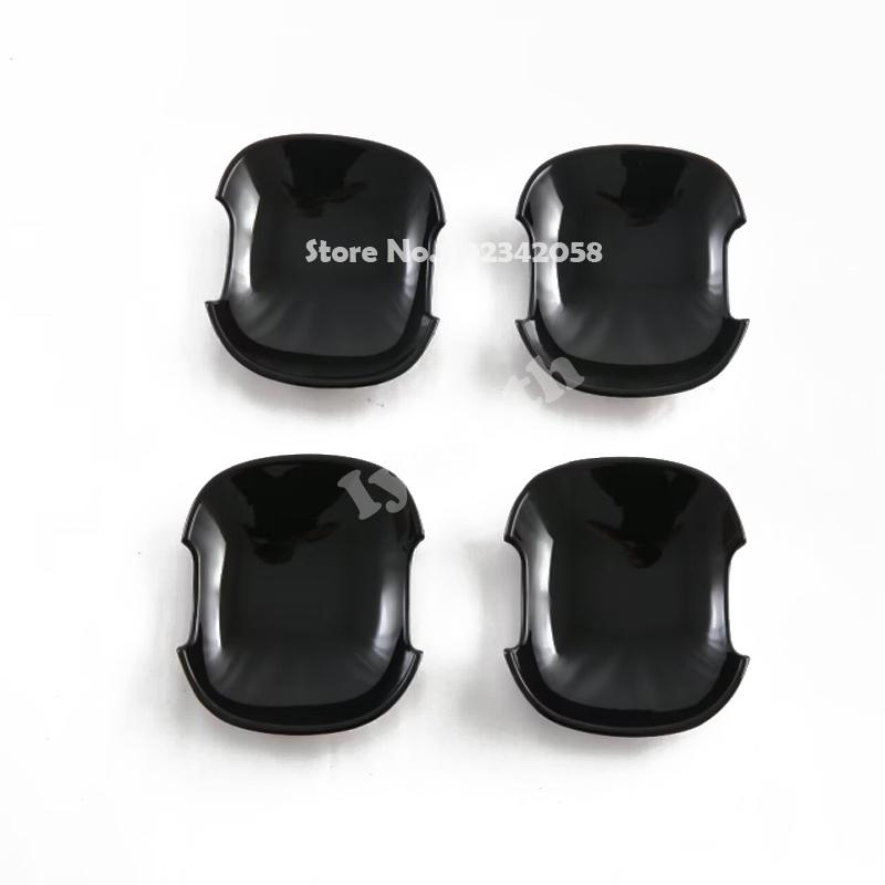 For Nissan ROOX   ABS carbonfiber black Car Outside Door Handle Shell Door Handle Door Bowl Cover Exterior accessories