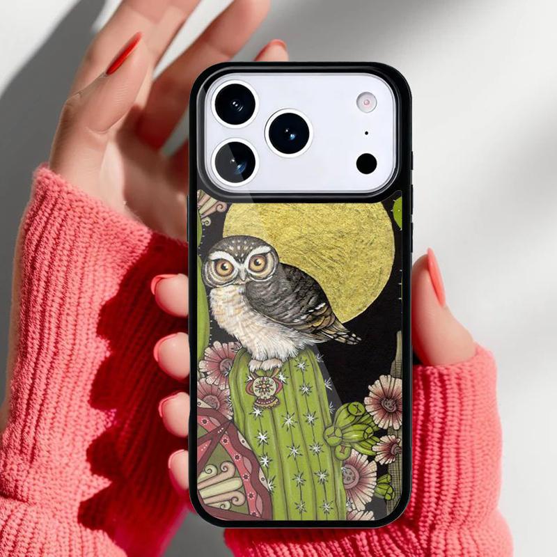 

Cute Owl Cartoon soft Phone Case for iPhone 17 16 15 14 13 Pro Max Back Cover for 12 11 Pro Coque iPhone 13