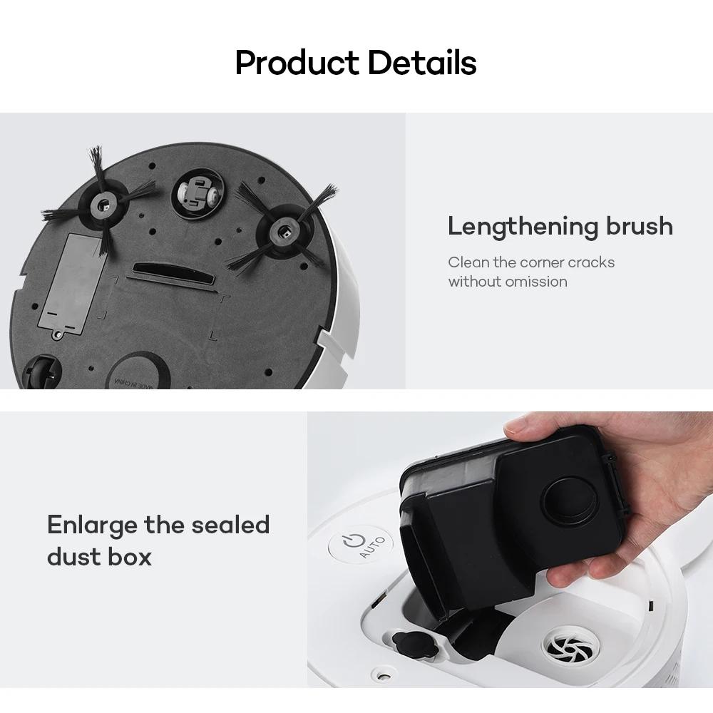 2024 New USB Rechargeable 5-in-1 Robot Vacuum Cleaner Automatic Cleaning Sweeping Machine Wet Mopping Vacuum Cleaners