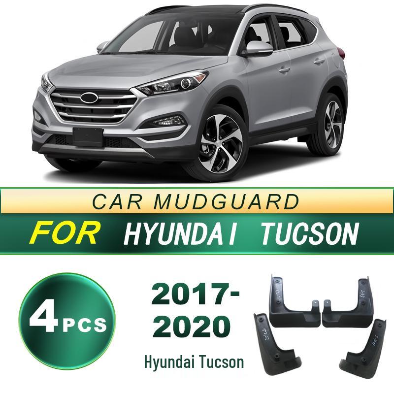 Hyundai Tucson 2017-2020 Soft Rubber Mud Guards - No Drilling Needed