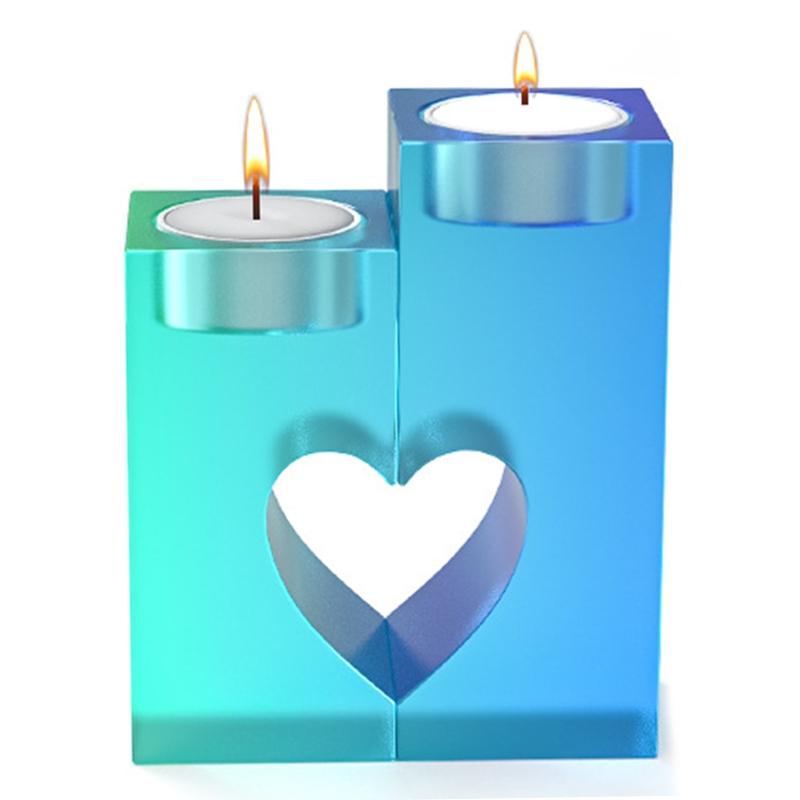Handicraft Heart Candle Holder Epoxy Resin Casting Mould Silicone Resin Mold Home Ornament DIY Accessories Resin Mold