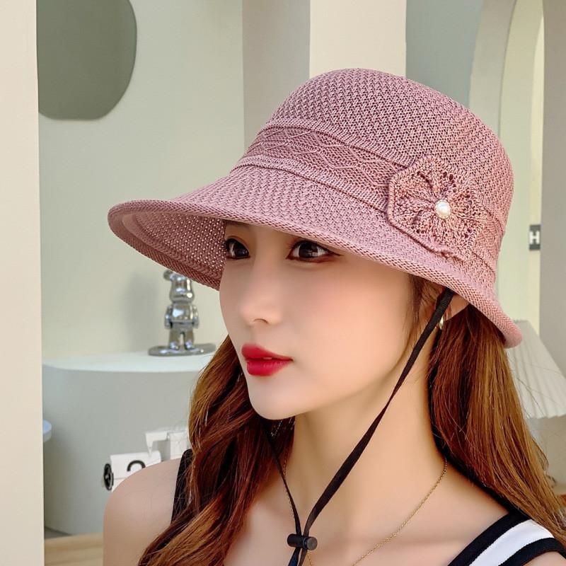 Casual Woven Sun Hat For Women With Large Brim And Uv Protection For Beach And Hiking