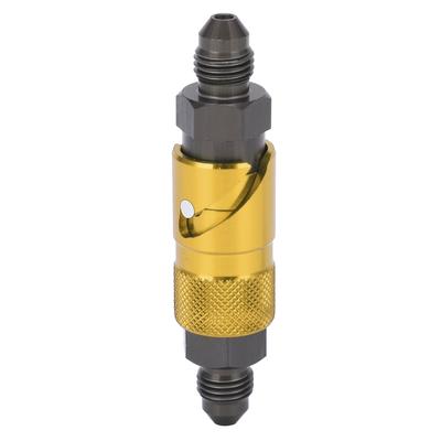 Bremsleitung Schnellverschluss Adapter Aluminiumlegierung Fitting für Öl Kraftstoff Flüssigkeit Schlauch Gelb