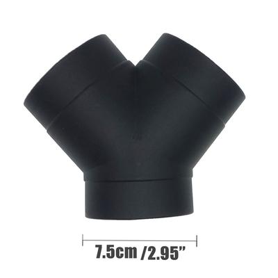 2.95inch Y Style Air Vent Ducting Elbow Pipe Outlet Exhaust Connector