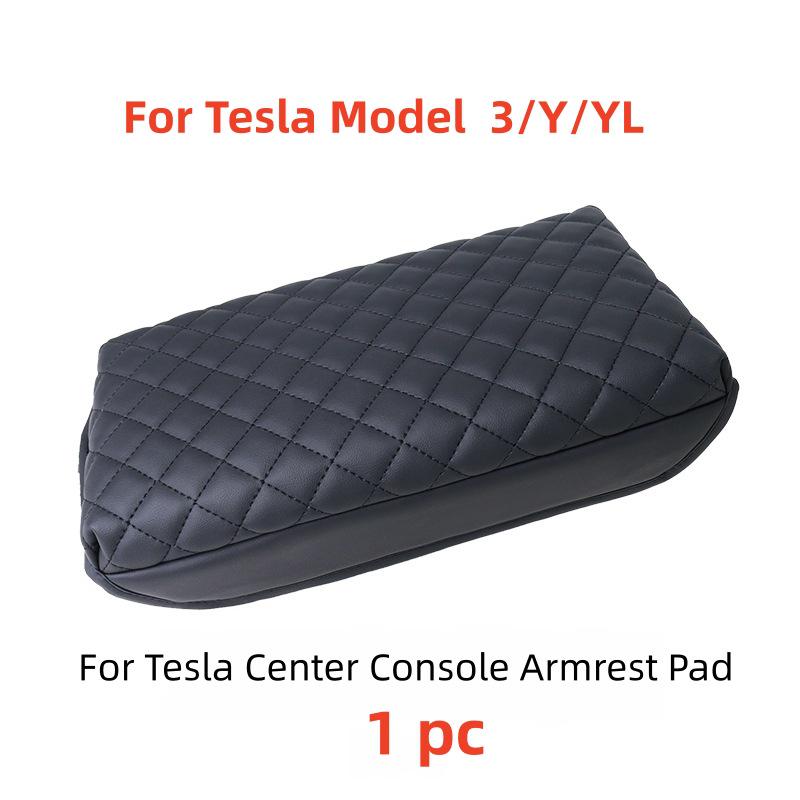 

Tesla Model 3/Y/YL Central Armrest Box Pad, Thickened Leather Heightening Style
