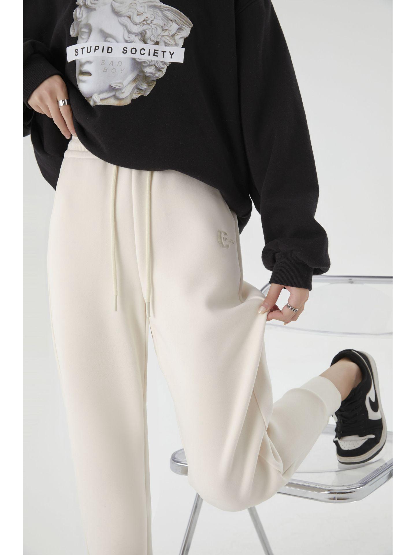 

Мужские и женские ветрозащитные флисовые спортивные штаны - плотные, теплые, водонепроницаемые, повседневные спортивные штаны для активного отдыха M (40-50kg)