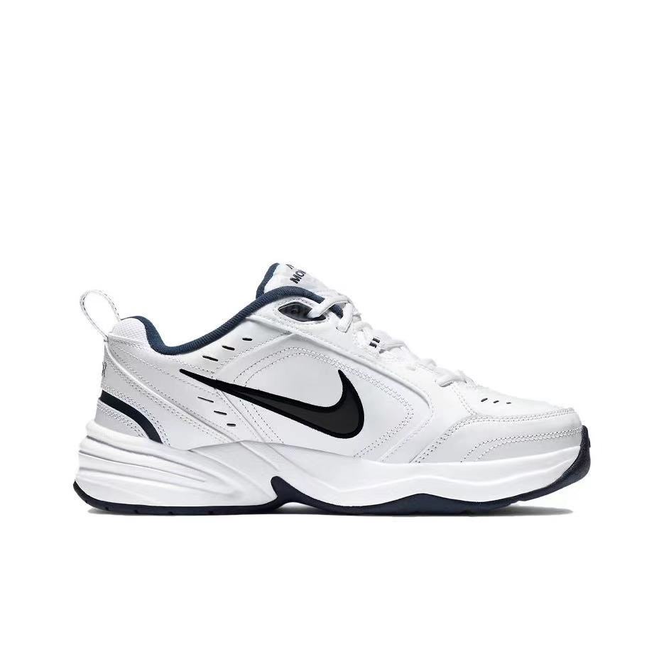 Nike Air Monarch 4 Water Teal Tide Abrasion Resistant Low top Chunky Sneakers Unisex Blue White 415445-102(Team858- )