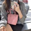 Niche Homemade Bag Women's 2024 New Spring Casual Versatile Pink Portable Shoulder Messenger Bag Small Bucket Bag
