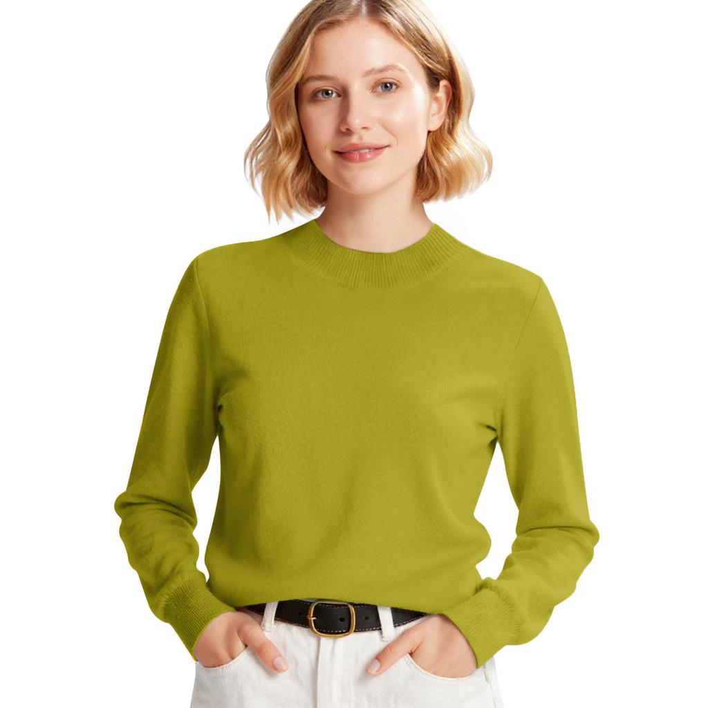 Damesmode Lange Mouwen Slankmakend Alles- Trui Pullover Gebreide Top