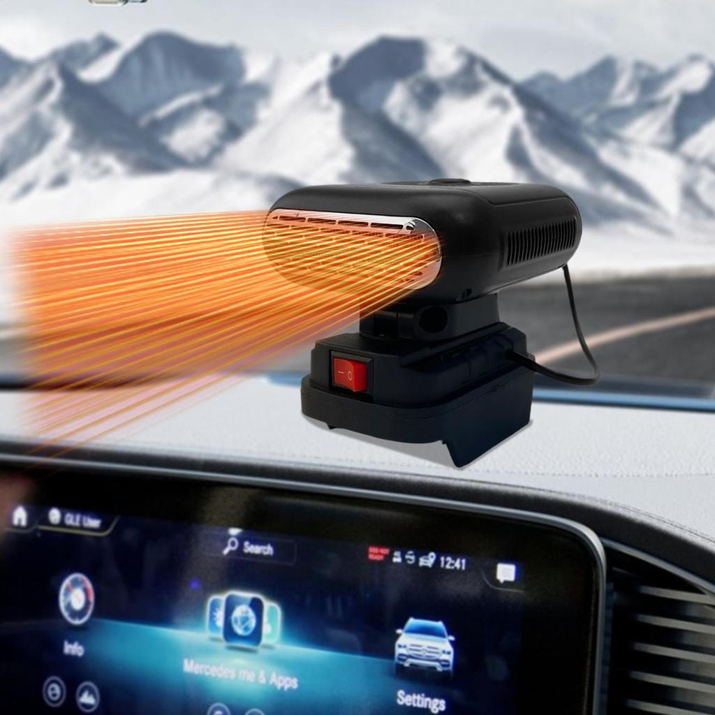 Portable Car Heaters for Vehicle Battery Powered Fast Heating Windshield Defroster Auto Windshield Demister for Cold Weather