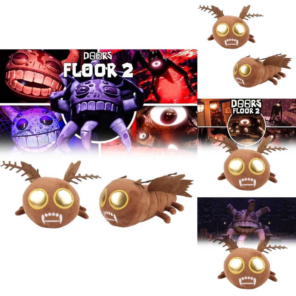 Soft And Cuddly Doors Floor 2 Game Edition Plush Toy Scary Moth Collectible Figure