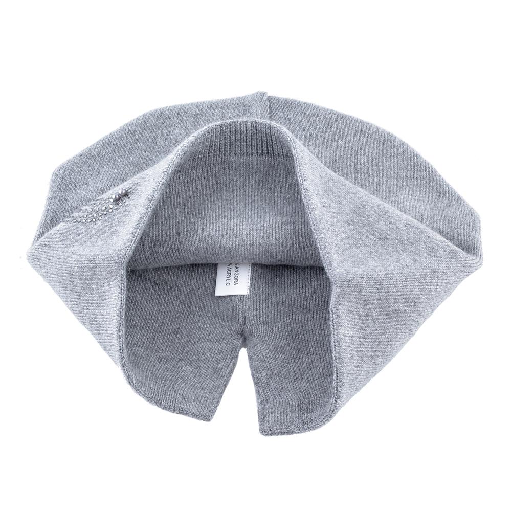 Winter Knitted Beanie Hats For Women Pearls Rhinestone Flower Knit Wool Beanies Ladies Angora Hat