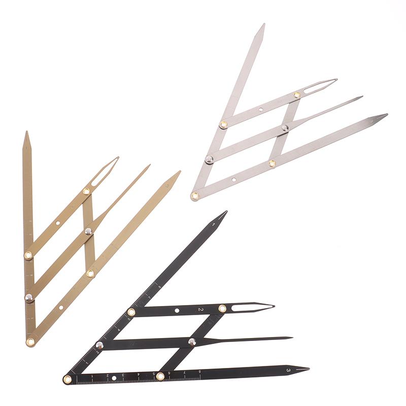 Golden Ratio Sliding Ruler Measuring Stainless Steel Eyebrow Ruler