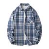 Herenhemd, losvallend, met lange mouwen, casual, zwart, oversized, zacht, voor de lente en herfst.
