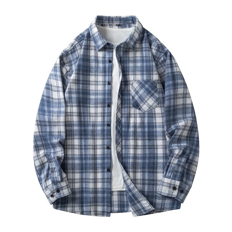 Herenhemd, losvallend, met lange mouwen, casual, zwart, oversized, zacht, voor de lente en herfst.