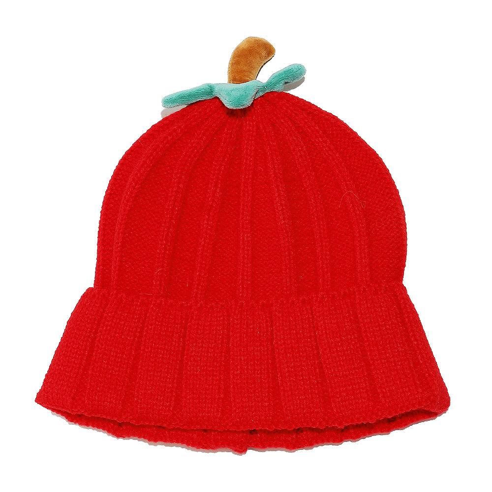 Temu autumn and winter new wool hat female cute personality pullover hat pumpkin knitted hat student