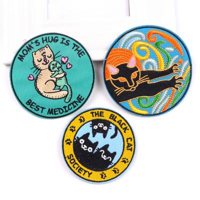3 Pcs/pack Fusible Embroidery Patch Iron On Patches For Clothing Thermoadhesive Patches For Jackets Jeans Backpack Ironable Sewing Patch