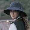 Japanese Wide Brim Sun Hat UV Protection Quick Dry Bucket Hat Drawstring Fishmen Hat  Fishing