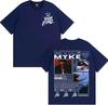 Rapper Myke Towers Graphic Printed T-shirts for Men Harajuku Hip Hop Oversized T Shirt Unisex Summer Cotton Short Sleeve T-shirt
