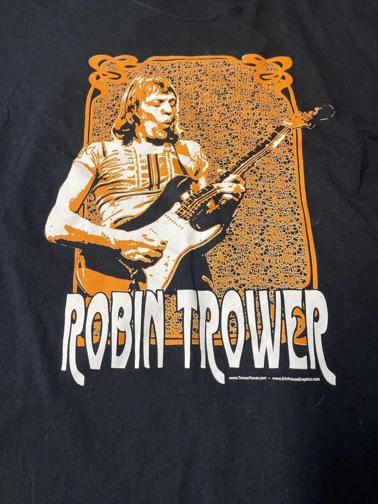 Vintage Robin Trower Black Unisex Cotton Concert T-shirt ADULTS TU020 Unisex T-Shirt XXL