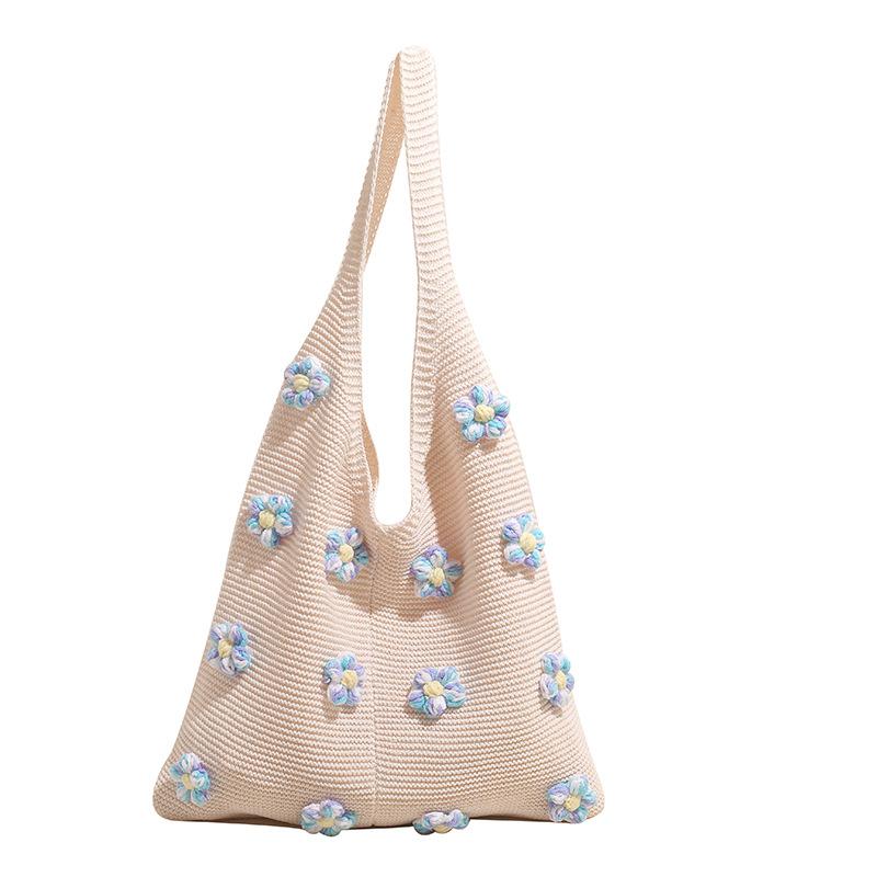 A Single-shoulder Tote Bag with A Laid-back Style Fresh Sweet and Simple Underarm Bag for Women