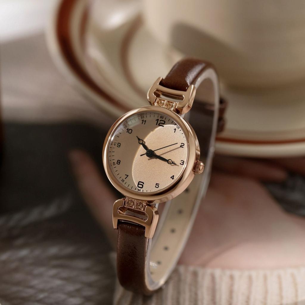 Quarzuhr Damen PU Leder Dünnes Armband Armbanduhr Damenuhren Einfarbig Mode Damengeschenk Uhr Relojes Para Mujer