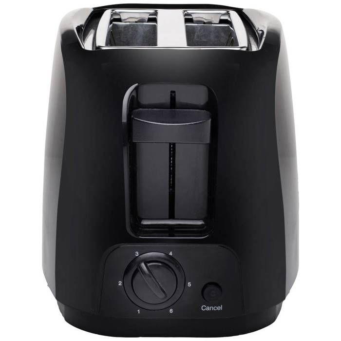 Grille-pain TRISTAR BR-1025 800W Noir - 2 fentes, thermostat 6 positions, support à petits pains