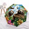 1 PC Automatic Folding Umbrella - Sloths Pattern, Portable & Foldable Design with 8 Ribs, Christmas Birthday Gifts