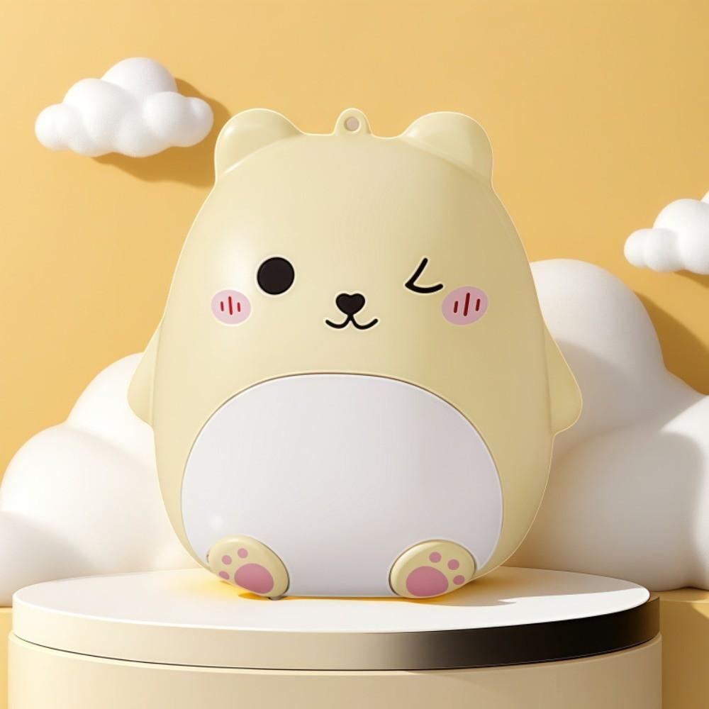 Cartoon Bear Medicine Box 5 Grids Moisture Proof Mini Pill Organizer Partition Design Compact Size Drug Storage Case for Travel