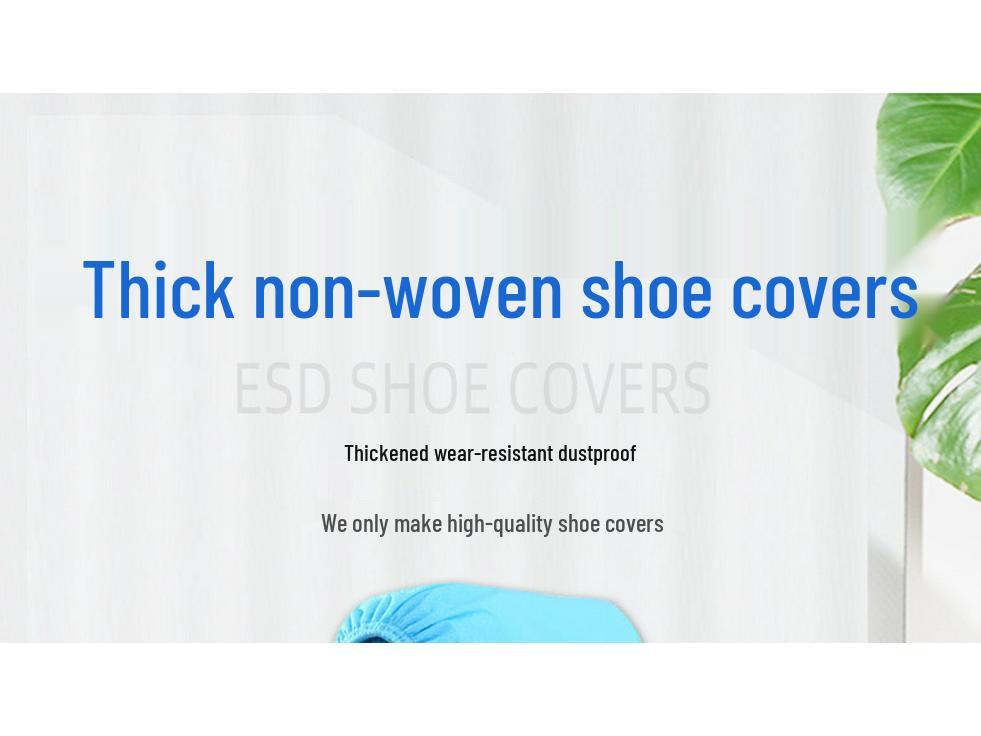 Waterproof Non-Slip Disposable Shoe Covers - Thickened, Non-Woven for Home & Computer Room Protection