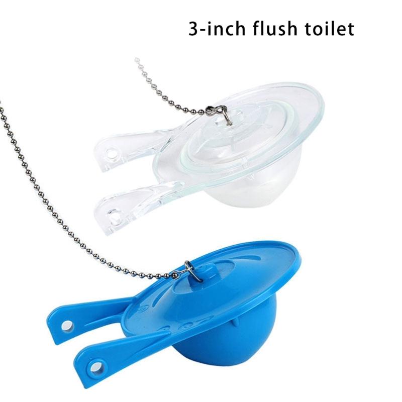 2Pcs Bathroom Drain Tank Water Saver Home Seal Tank Flapping Cover 3inch Universals Toilet Stoppers Flapper Enduring