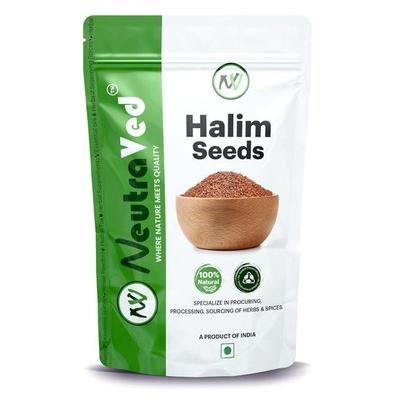 NeutraVed Halim-Samen 350g | Aliv for Eating Superfood & Haarwachstum | Asaliya | Gartenkresse | Haleem-Samen | Immunitätsbooster - 350g
