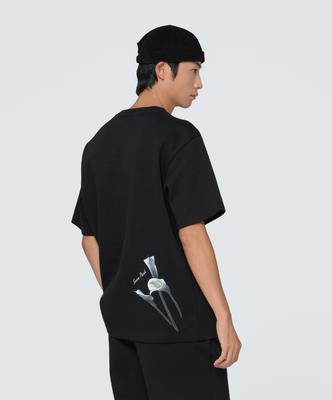 SNOWPEAK APPAREL Collared Graphic Short Sleeve T-Shirt (S24Fmfts34) Black
