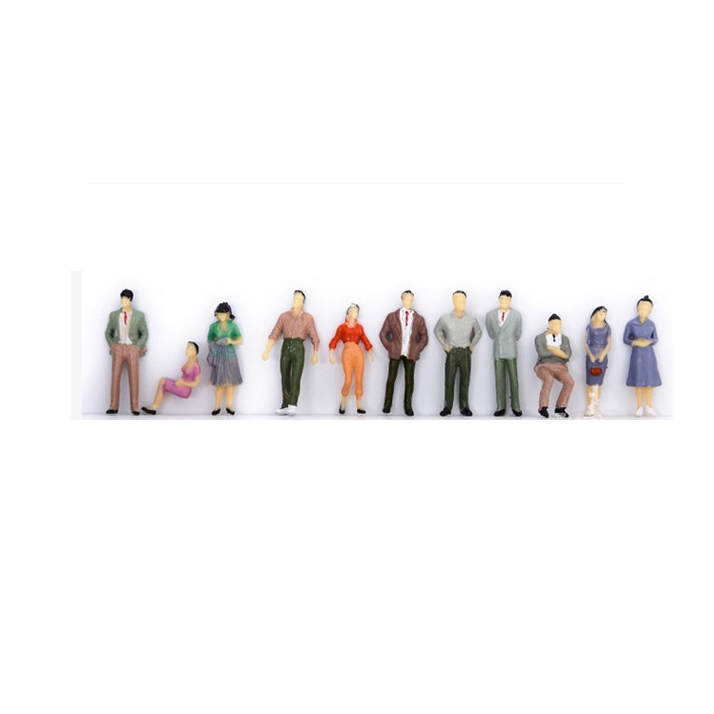 

10/20/25/50pcs Gifts Hand-made Garage Kit Building Passengers DIY Character People Figures ABS Model 1/50-25pcs