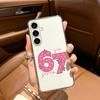Fashio SS Six Seven 67 Clear Phone Case for Samsung Galaxy A71, A70, A52, A51, A40, A30