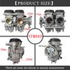 Choice Twin cylinder carburetor For YAMAHA YFM660 PD33J RAPTOR 660 660R YFM660 YFM 660 660R 4X4 CARB 2001-2005 04 Motocross ATV