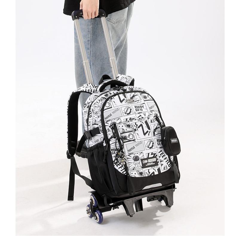 School Bags Roller Student Backpack 6 Wheels (35*20*48CM)ZRY1291
