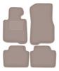Beige Velour Floor Mats For: BMW 4 F36 Gran Coupe (2014-)