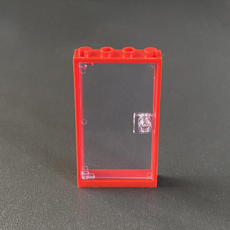 Blocco da costruzione applicabile Blocco da costruzione a piccole particelle Accessori da costruzione 60616 Vetro 60596 1X4X6 Telaio porta 6064030