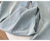 Girl's Jacquard Wide-Leg Slimming Jeans - Women's Spring 2025 High-Waisted Straight-Leg Pants