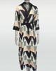 Women's Fashion V-neck Print Long Sleeve Bodycon Dress 2025