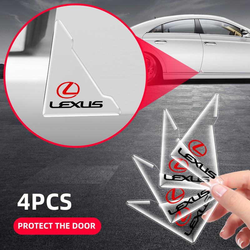 New 2X Car Door Corner Cover Bumper Crash Anti-Scratch Protection Accessories For Lexus ES